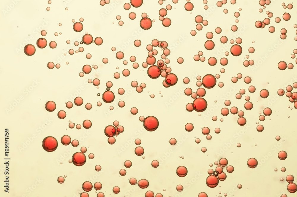 Red carbonated bubbles Red carbonated bubbles
