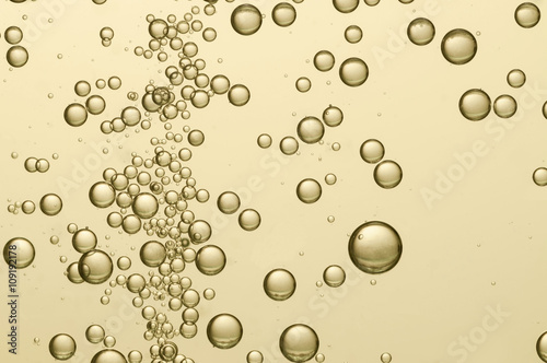 Beautiful golden bubbles