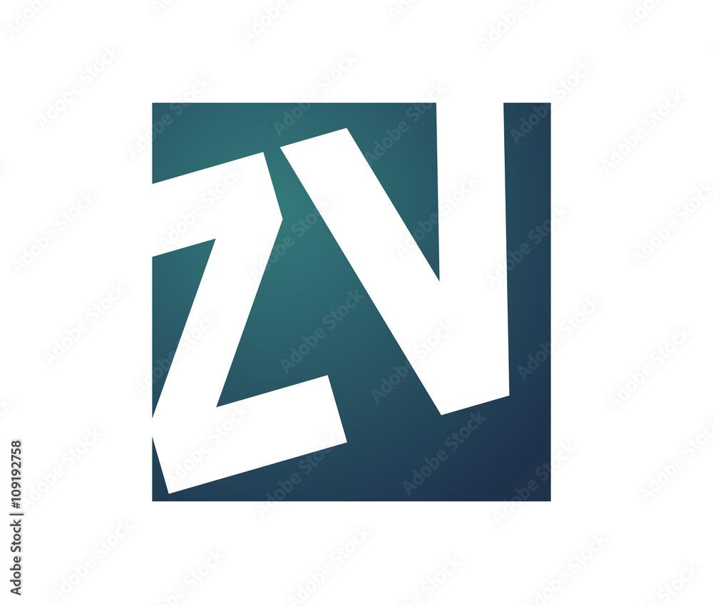 ZV Initial Logo for your startup venture ZV Initial Logo for your startup venture