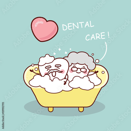  senior tooth take a bath