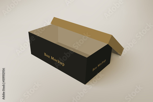 Shoes product packaging mock-up box 4