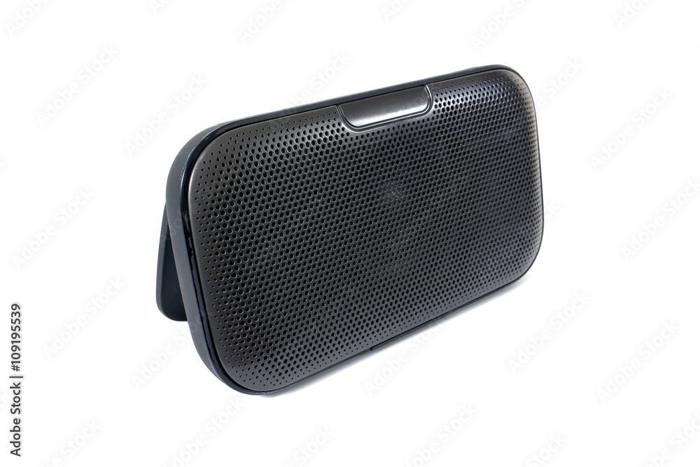 Naklejka premium Bluetooth speaker isolated on white background