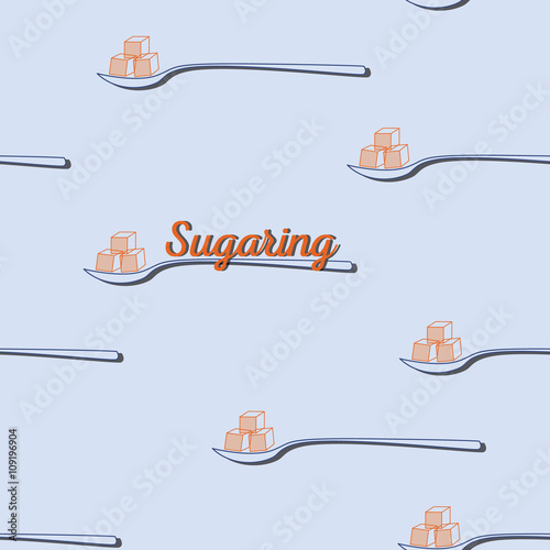 seamless pattern. sugaring icon. sugar paste for epilation