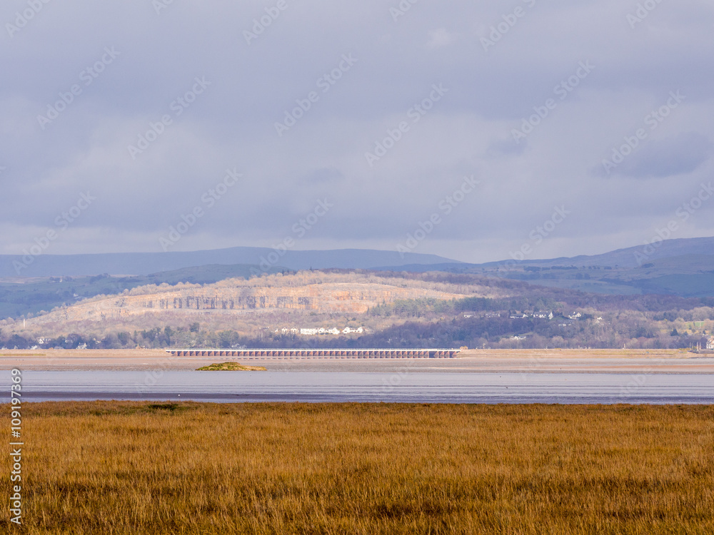 Beautiful spring afternoon at Grange-over-sands, Cumbria, UK