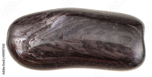 Wallpaper Mural polished Hypersthene gemstone isolated on white Torontodigital.ca