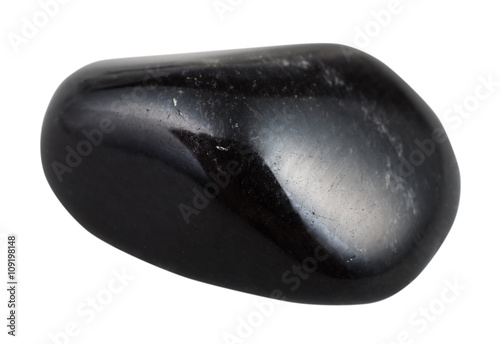 polished black obsidian gemstone from Mexico © vvoe