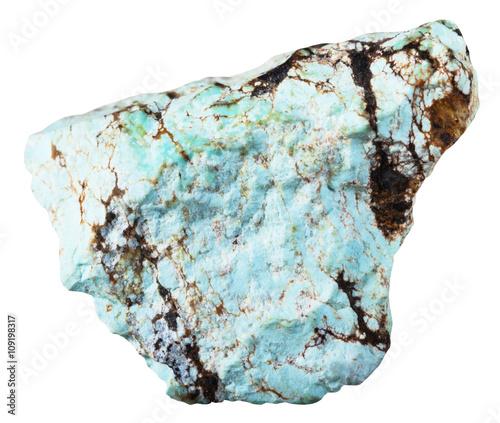 pebble of Turquoise gemstone from Kazakhstan