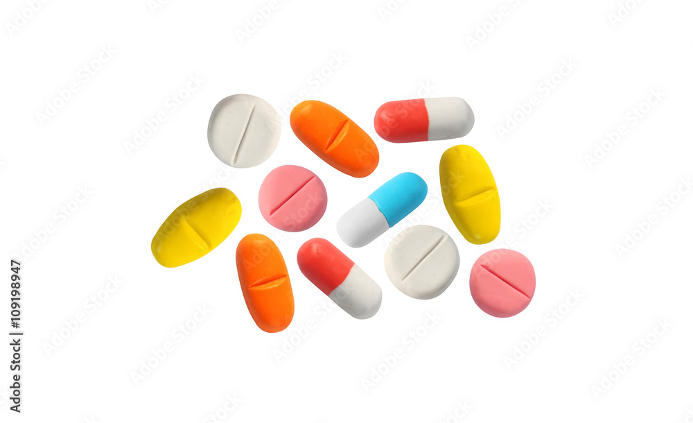 miniature drug model from japanese clay on white background miniature drug model from japanese clay on white background