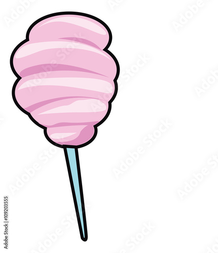 cotton candy carnival illustration