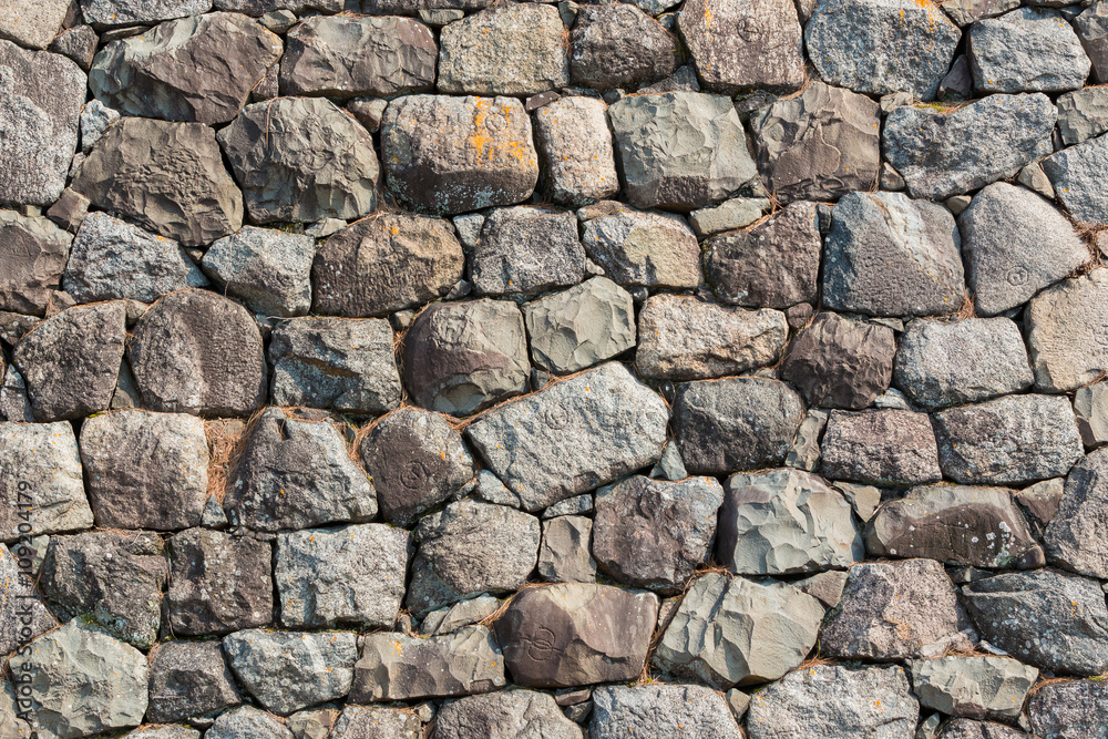 Stone wall texture patterns background.