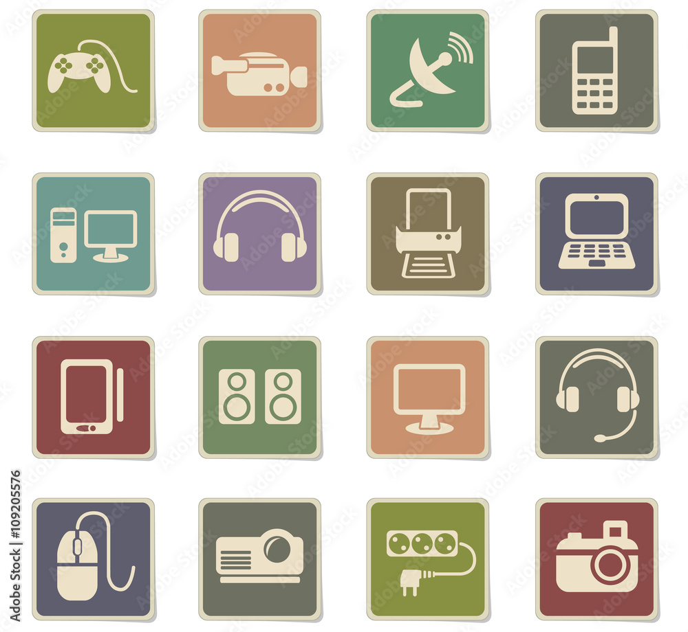 devices icon set devices icon set