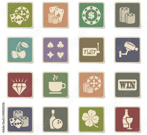 casino icon set
