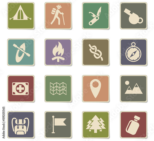 day of skouts icon set