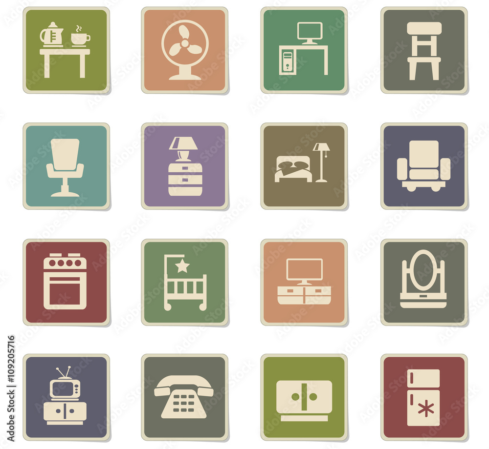 furniture icon set furniture icon set