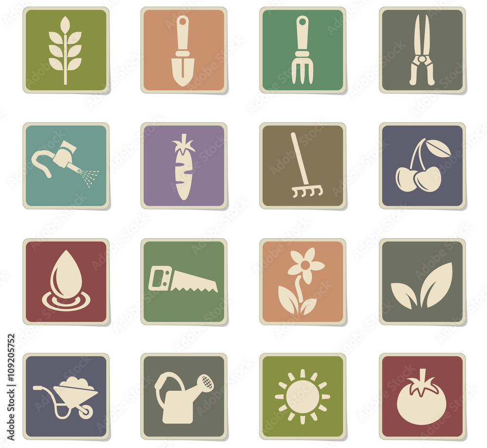gardening icon set gardening icon set