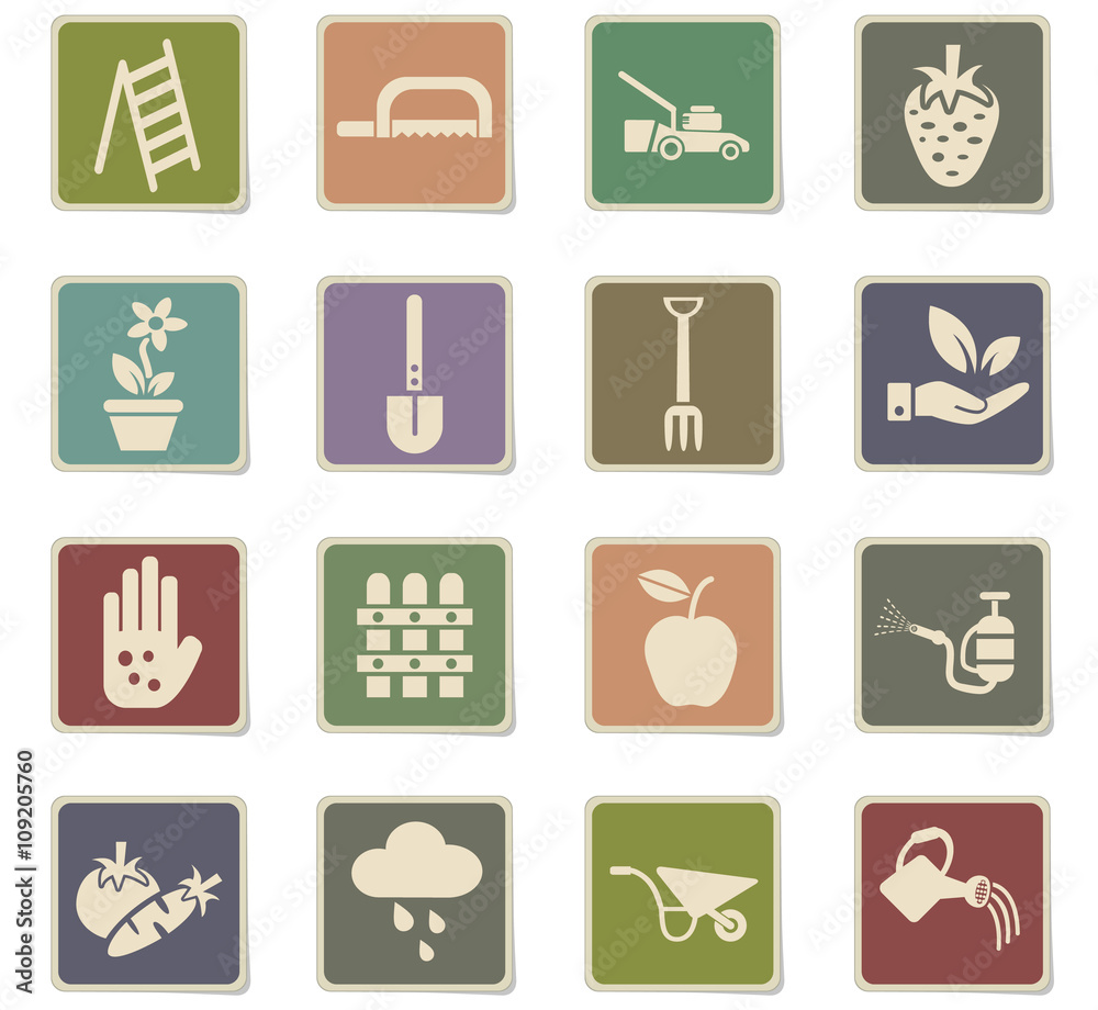 gardening icon set gardening icon set