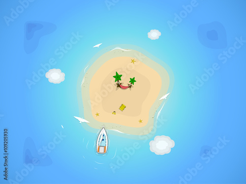 sand island in the sea