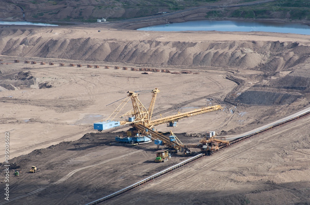Coal mine near Horni Jiretin in the northern Bohemia, Czech republic