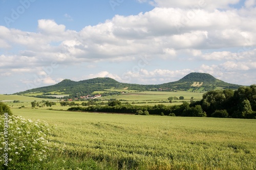 Hill Oblik in the Ceske Stredohori, Czech republic