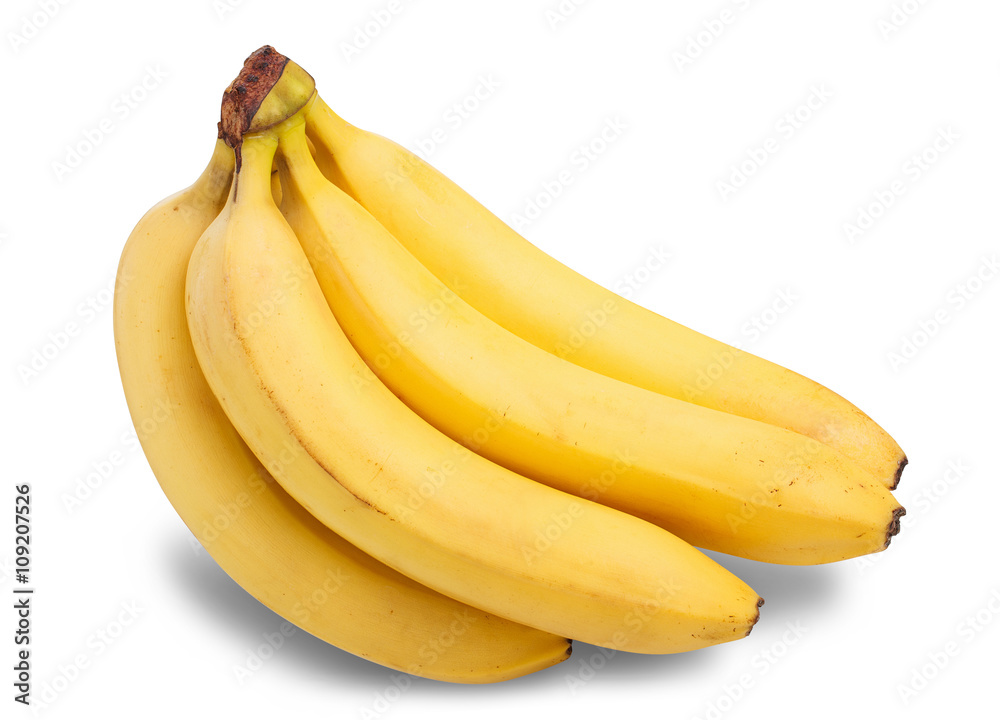 Bunch of bananas isolated on white background Bunch of bananas isolated on white background