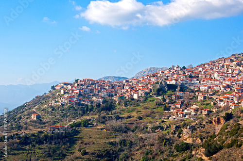 View of arachova village