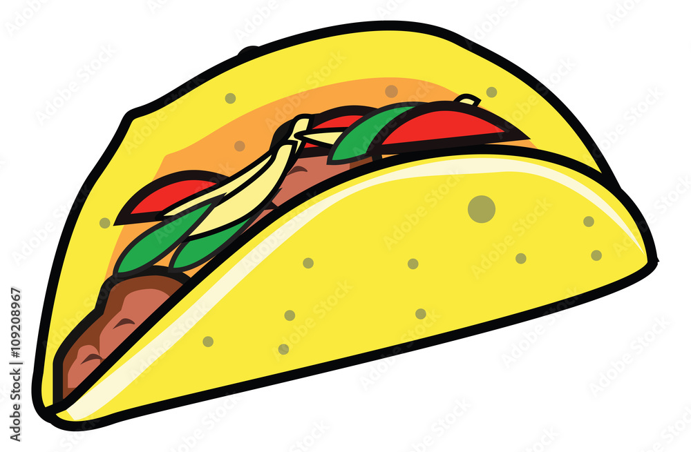 taco stand icons - illustration taco stand icons - illustration