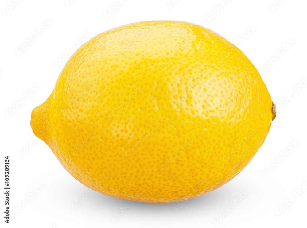 Fresh ripe lemons isolated on white background Fresh ripe lemons isolated on white background