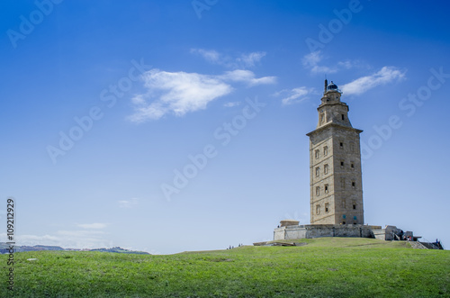 Faro Torre de Hercules en La Coruña, Galicia