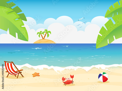 Summer Background Illustration