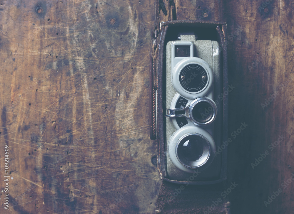 Old video Camera with vintage filter effect Stock Photo Adobe Stock