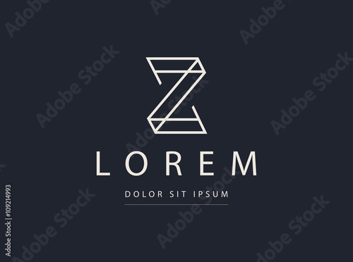 Z letter icon design template. Vector © faberrink
