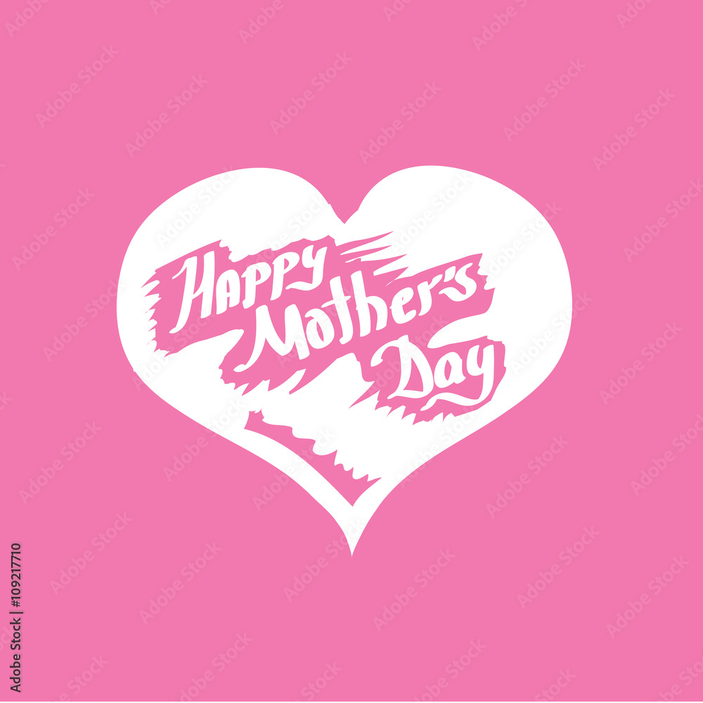 Happy Mothers Day Typographical Background 