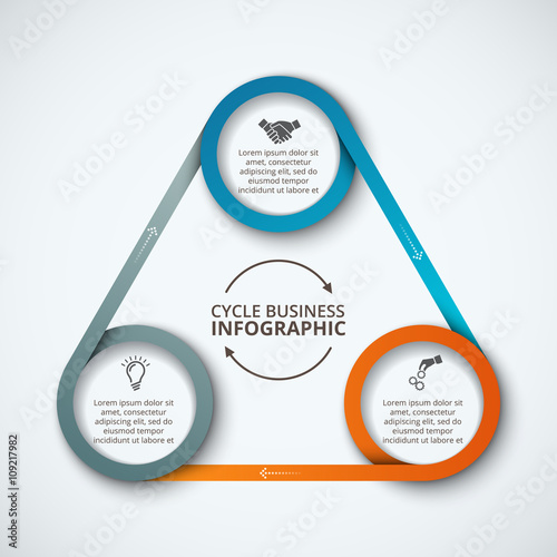 Vector infographic design template.