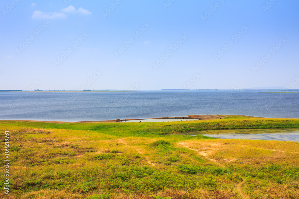 Obraz premium view of the sea background