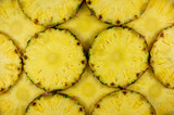 Cut slices of pineapple