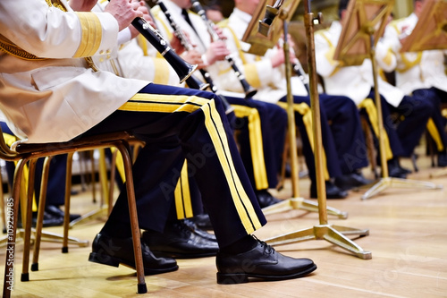 Military orchestra uniforms