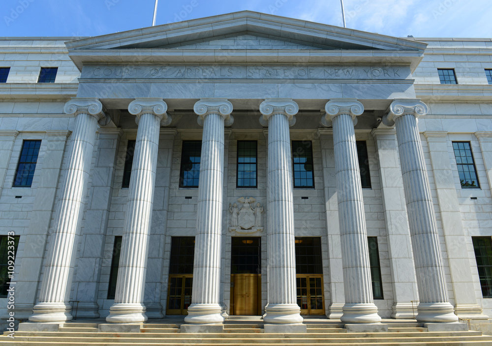 New York Court of Appeals Building was built with Greek Revival style in 1842 in downtown Albany, New York State, USA.