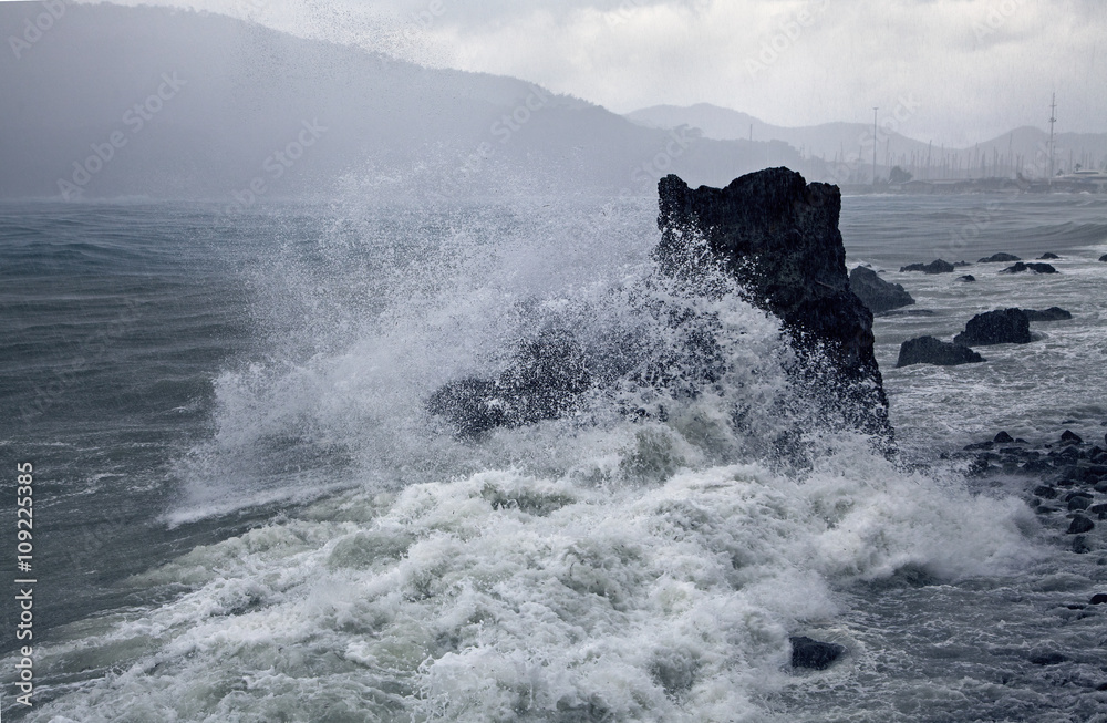 Storm at the coast Storm at the coast
