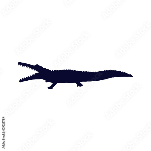 crocodile silhouette 