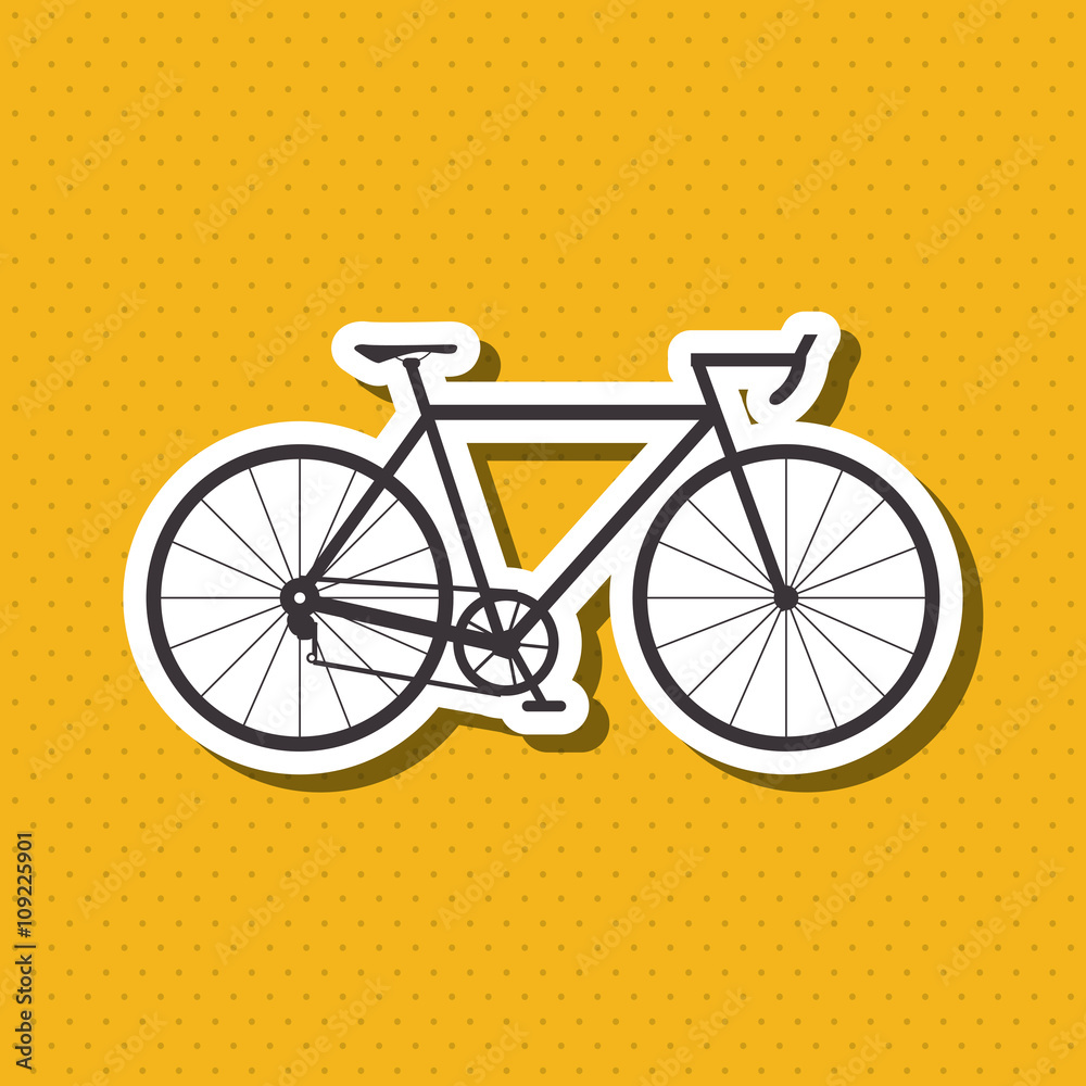 Fototapeta premium Flat illustration of bike lifesyle design, edita