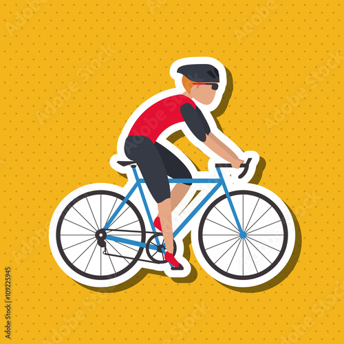 Flat illustration of bike lifesyle design, edita