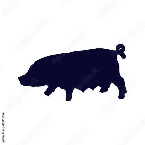 pig silhouette 