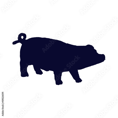 pig silhouette 