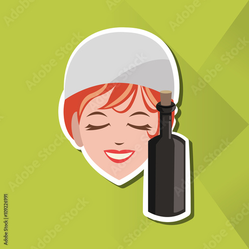 Flat illustration of spa center design, edita