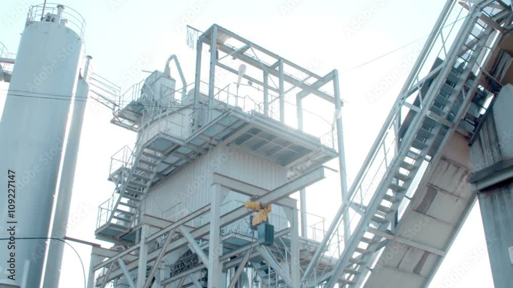 modern asphalt plant in sunny day modern asphalt plant in sunny day