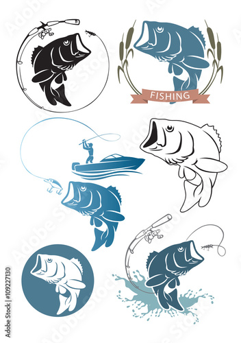Icons  fish bass