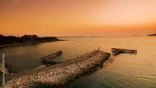 aerial view of khao laemya and samed island national park thailand photo