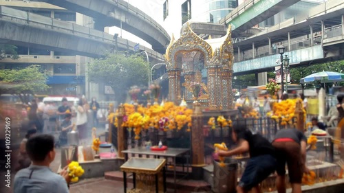 Erawan Hindu Shrine in Bangkok photo