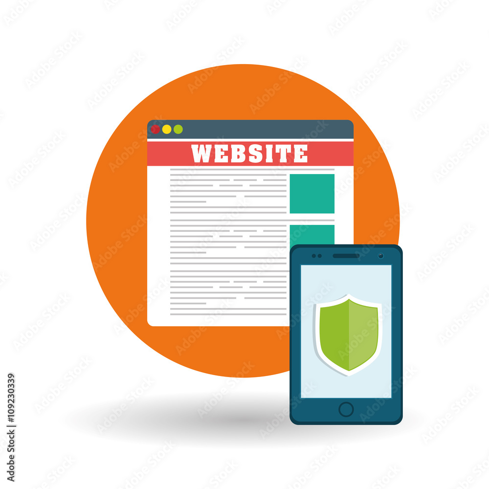 Security system design. technology illustration. protection icon Security system design. technology illustration. protection icon