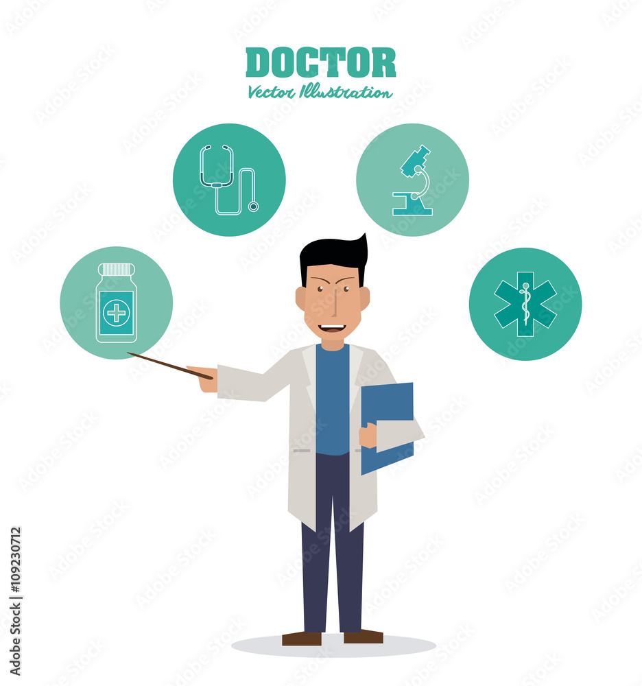 Doctor design, medical and healthcare concept Doctor design, medical and healthcare concept